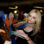 Stylists from Antonino Salon in Birmingham demonstrate innovative styling techniques on stage.