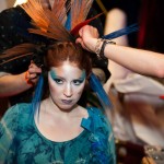 Stylists from Antonino Salon in Birmingham demonstrate innovative styling techniques on stage.