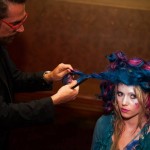 Stylists from Antonino Salon in Birmingham demonstrate innovative styling techniques on stage.