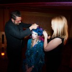 Stylists from Antonino Salon in Birmingham demonstrate innovative styling techniques on stage.